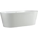 Vinnova 236059-bat-wh-s Lumina 59インチx 29.5インチSoaking浴槽、、、ホワイト