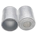 TIGRE BLANC カシメ キャップ エアコン ホース R12 R134a かしめ 工具 ガス漏れ クーラー コンプレッサー 圧着 接続 アルミ製 2個 セット 穴径 14.5mm [並行輸入品]