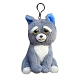 Feisty Pets Mini Dog　ラングスジャパン(RANGS) フェイスティペットミニ アングリードッグ 表情が豹変 ぬいぐるみキーホルダー
