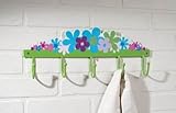 Metal Flower Power Decorative Wall Hooks [並行輸入品]
