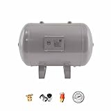 エアコンプレッサーリザーバータンク 0.5 2 4 8 13 15 26 39 Gal エアコンプレッサータンク カスタマイズ可能 真空脱気チャンバキット 設置アクセサリ付き、 肥厚炭素鋼 エアタンク (Size : 45L/11.9Gal)
