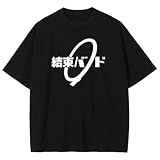 [Formemory] 結束バンド tシャツ 伊地知虹夏 tシャツ 半袖 かわいい 夏服 男女兼用 伊地知虹夏 山田リョウ 喜多郁代 コスプレ衣装 記念シャツ 日常服 応援服 綿 個性的 無地 かわいい ゆったり 誕生日 プレゼント (XL)