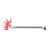 SONONIA ジャンパ線　　テスト　フック　クリップ　赤　デバッグ　ロジック　アナライザ　10ウェイ　30cm