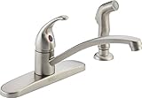 Peerless P188501LF-SS Choice Single Handle Kitchen Faucet with Matching Side Spray, Stainless [並行輸入品