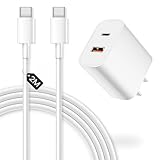 急速充電器 type-c 20W PD充電器 USB-C＆USB-A 2ポート【2m type-c ケーブル付き】タイプc 充電器 コンパクト ACアダプター iPhone17/16/15/Android/iPad対応