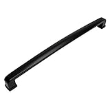 Cosmas 4392 – 12 FBフラットブラックモダンオーバーサイズキャビネットハードウェア/アプライアンスハンドルプル – 12 "インチ穴中心