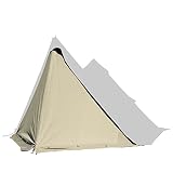 BUNDOK(バンドック)ソロ ティピー 1 TC BDK-75TC 【1人用】 カーキ色 ワンポール テント 混紡綿 フルクローズ スカート巻き上げ式
