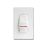 Cooper Controls OSW-P-0451-DMV-W Greengate 120-277-Volt Dual-Level PIR Wall Switch Sensor, White Fin