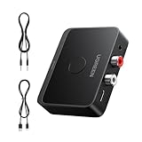 UGREEN Bluetooth 6.0レシーバー 古いステレオ/スピーカー/有線スピーカー/ホームオーディオシステム用、ブルートゥース受信機、SBC/AAC/LDAC、3.5mm＋RCA、低遅延、ハイレゾ、ワイヤレスオーディオアダプター、【TELEC認証済み】