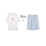 GAODUZI ニューサマーファッションスウィートショーツ下着男性と女性のパジャマコットンラバーズホームサービススーツ（パジャマ+ショーツ） (色 : マルチカラー まるちから゜, サイズ さいず :