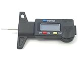 (Aideaz) デジタル デプスゲージ タイヤ溝 に 驚異の 0.01 mm 測定 軽量コンパクト (ブラック)