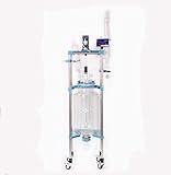 50L Lab Glass Reactor Vessel Digital Display Chemical lab Jacketed Glass Reactor Vessel 110V/220V