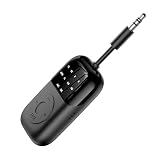 【2026新登場】Bluetooth 5.4 トランスミッター レシーバー 2-in-1 送信機 - デュアルペアリング / 24時間再生 / マイク内蔵 - For AirPods テレビ 飛行機 ヘッドホン スピーカー 車 ジム用 ワイヤレス Bluetooth オーディオアダプター