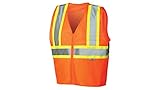 Pyramex RVZ2220FRXL Lumen X Class 2 Flame Retardant Safety Vest with Zipper, X-Large, Hi-Vis Orange 