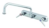 TS Brass B-1128 Workboard Wall Mount Faucet with Swing Nozzle, Chrome [並行輸入品]