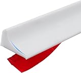 スキマパッキン 洗面台 隙間ガード L型 折り畳み式 シャワーバリア 水遮断 水はね防止 掃除 ほこり 落下防止 洗面化粧台 洗面台 横 隙間 浴室用 水の障壁 シーリングストリップ バスルーム キッチン (ホワイト5m)