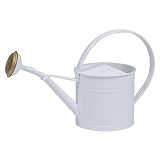 ブリキウォータリングカン1.5L（ホワイト） ノーブランド品