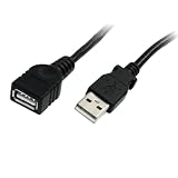 StarTech.com USBケーブル USB 2.0延長ケーブル オス/メス 1.8m USBEXTAA6BK