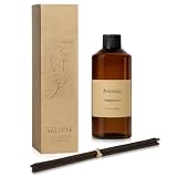 Aeeteek リードディフューザー サンダルウッド アロマオイル 詰め替え スティック付 200ml ウッディ調 長持ち香り インテリア芳香剤
