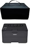 Amerbtech 対応：brother プリンターカバー HL-L2400D HL-L2460DW HL-L2365DW HL-L2360DN HL-L2320D HL-L2340DW HL-L2360DN 用防塵カバー プリンター 保護ケース ダストカバー ナイロン 防水素材 40CMX39CMX17CM(ブラック）