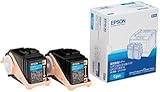 LPC3T18CPV トナーカートリッジ シアン 2本入 環境推進トナー Epson用 カラープリンタ LP-S7100/LP-S7100R/ LP-S7100RZ/LP-S7100Z/LP-S8100/LP-S8100PS