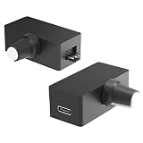 PWM制御 ファン速度コントローラー 小型ガバナー タイプCポート4ピン4線式ファン/ポンプ速度コントローラー DIY水冷放熱 12V 4線式PWMファン/ポンプ用 入力はTYPE-Cメスポート、TYPE-Cポート充電器(PD)と互換性ある (タイプ1)