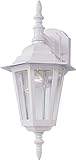 Maxim Lighting 3002CLWT One Light Glass Wall Lantern, White [並行輸入品]