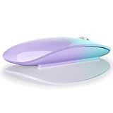 AmeToNana 雨七 ワイヤレスマウス Bluetooth Mouse 静音マウス 薄型2.3cm 指紋防止 ミニマリズム 充電式 省エネルギー Windows/Mac/Android/Surface/iPad OS/ブルートゥース 対応 TELEC認証取得済み 日本語取扱説明書 青と紫