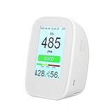 KKmoon 二酸化炭素濃度計 3.5インチ 空気質検出器 屋内/屋外 CO2測定器 CO2空気品質 65534グループ データロガー 充電