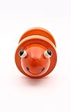Caravan Handcrafted Wooden Rolling Rattle Animal Toy in Natural Ivory Wood for Toddlers [並行輸入品]