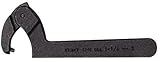 Wright Tool 9641 Adjustable Pin Spanner Wrench with Black Industrial Finish, 3/4 to 2 Capacity Range
