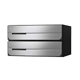 ポスト 郵便受け D-ALL 集合住宅用ポスト KS-MB3402PU-2L-S 静音大型ダイヤル錠 前入れ後出し 2戸用