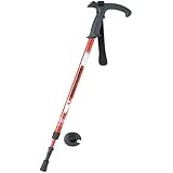 BUNDOK(バンドック) トレッキング ポール システム 2 マゼンダ BD-451MZ 登山 ステッキ アンチショックシステム T型 グリップ