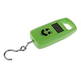Flameer 吊りはかり スケール デジタル 電池式 フック付き LCD 携帯 50KG 重量測定ツール ２色選ぶ - 緑
