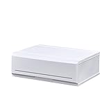 《4個セット》 収納チェスト インテリアチェストP620-1 1段 幅62×奥行45×高さ20.6cm (W) ホワイト