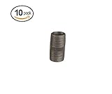 1 / 2 " x閉じるブラックスチール乳首継手 – ブラック仕上げ – 10パック