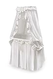 Badger Basket Majesty Baby Bassinet with Canopy, White by Badger Basket