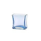 Flower Glass Vase Decorative Centerpiece For Home or Wedding by Royal Imports - Small Rectangle Shap