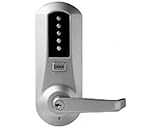 Kaba 5041XSWL-26D-41 Cylindrical Push Button Lock With Lever C/Ko/P Xs Us26D, Satin Chrome by Simple