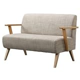 ソファー 2人掛け 肘付き 【モティ】 木製(天然木) 東谷 RTO -742NA ナチュラル【代引不可】