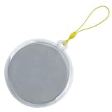 反射キーホルダー 白 丸 80