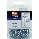 Do it Best Global Sourcing381748Do it Best POP Rivets-1/8X1/8 STL POP RIVET (並行輸入品)
