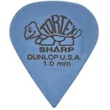 Jim Dunlop TORTEX SHARP Pick 12枚セット 1.00mm トーテックス シャープ ピック ＆ Musent Custom Players Pick 付き | 412B100-BLU-12P