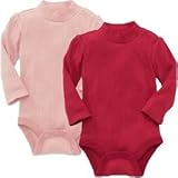 baby GAP ピッケ ロンパース 長袖（ピンク・レッド）【3ヶ月~1歳半】（並行輸入品） (1, ピンク)