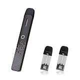 ECOCCO 電子タバコ dr.vapeModel2互換 vape ベイプ 本体 爆煙 ドクターベイプモデル2互換 スターターキット バッテリー 大容量450mAh2本 モデル2 メンソールミント クラシックスモークカートリッジ 2個付き (Black)