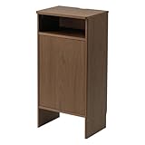 イーサプライ ロボット掃除機収納ボックス 木製 3段 高さ85cm ダストボックス対応 ルンバ基地 ルーター収納 ケーブル収納 タップボックス 充電ステーション ダークブラウン EZ2-CB062DBRM