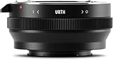 Urth マウントアダプター ( Nikon F (G-Type)レンズ → Fujifilm Xカメラマウント 変換 ) カメラ用アダプター マウント変換 ( 手動 / マニュアル / 反射防止 )