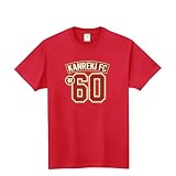 [オリメイク] 還暦FC ユニフォーム 還暦 お祝い 敬老の日 tシャツ 面白tシャツ 文字 レッド Lサイズ