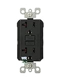 Leviton GFWR2-E Self-Test SmartlockPro Slim GFCI Weather-Resistant Receptacle with LED Indicator, 20