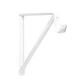 John Sterling RP-0044-BWT Light Duty Shelf And Rod Bracket, White by John Sterling